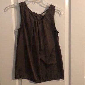 LOFT tank top blouse with zipper detail